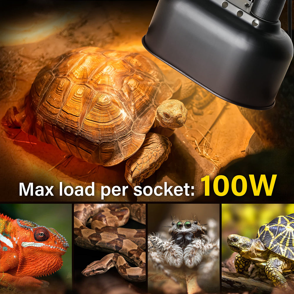 Simple Deluxe ceramic sockets provide heat-resistant, long-lasting performance.