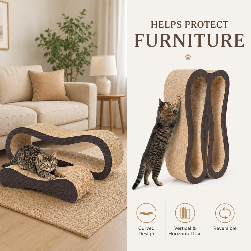 Simple Deluxe furniture-protection scratcher helps reduce wear on furniture.