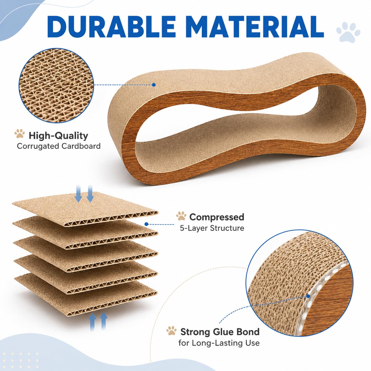 Simple Deluxe rest and play scratcher doubles as a cat bed