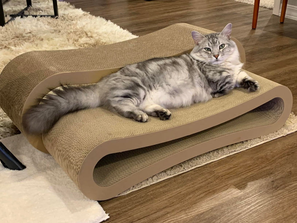 Simple Deluxe reversible scratching pad provides dual-surface scratching and extended life.