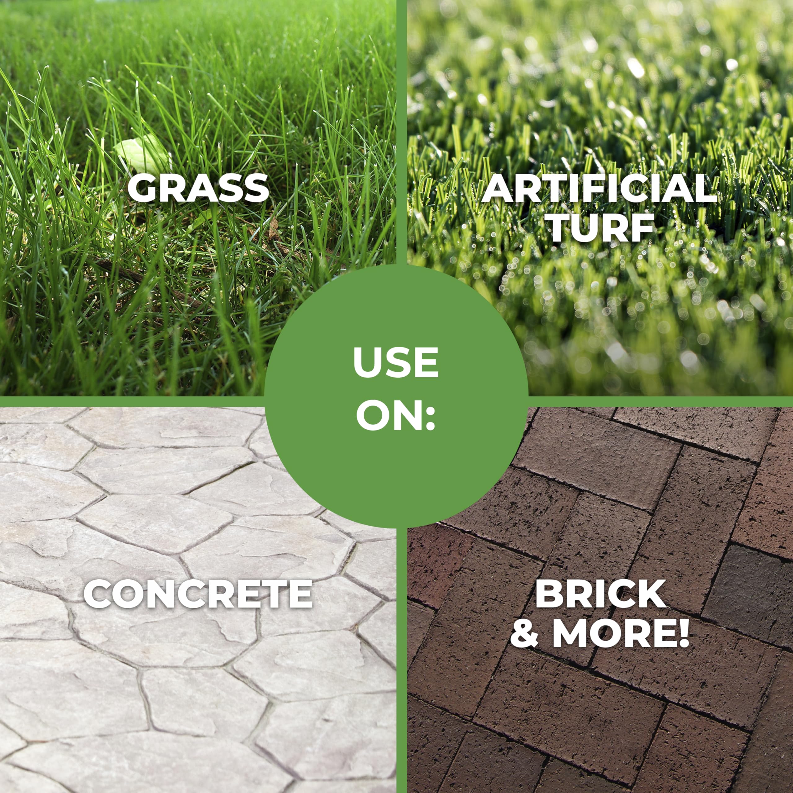 Simple Green Outdoor Odor Eliminator applied to artificial turf for odor management