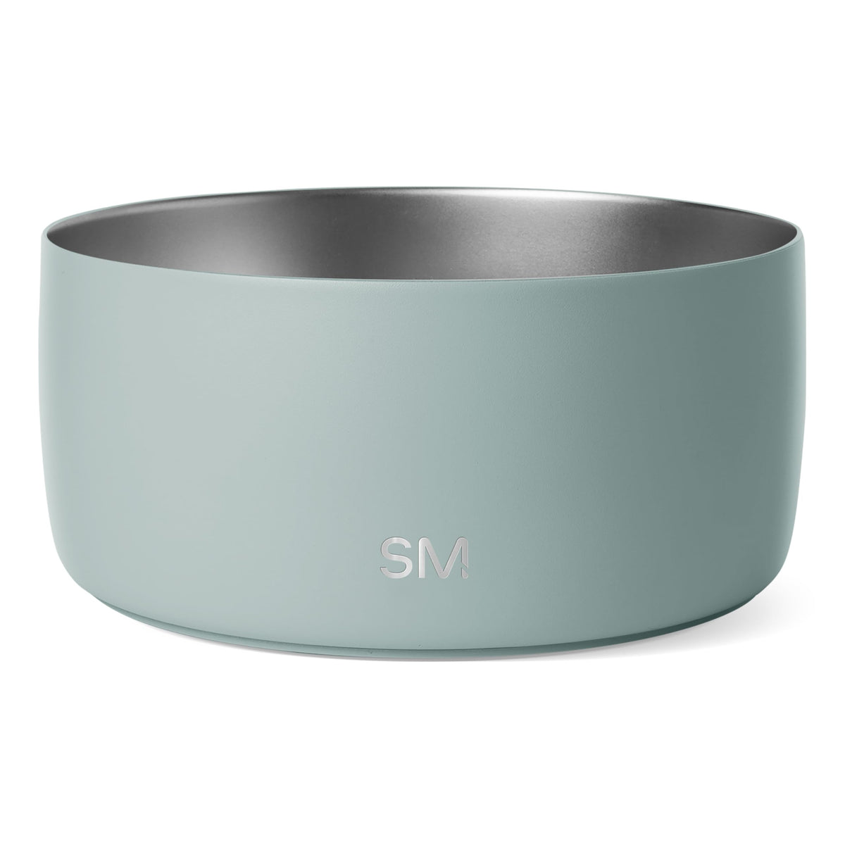 Simple Modern Bentley Bowl Sea Glass Sage front view anti slip to reduce spills