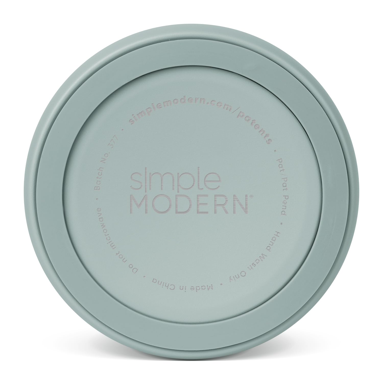 Simple Modern Bentley Bowl Sea Glass Sage side profile with anti-slip bottom