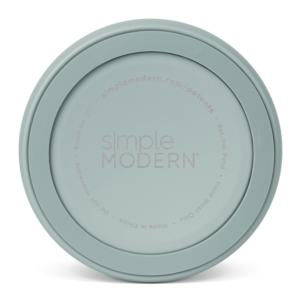 Simple Modern Bentley Bowl Sea Glass Sage side profile with anti-slip bottom