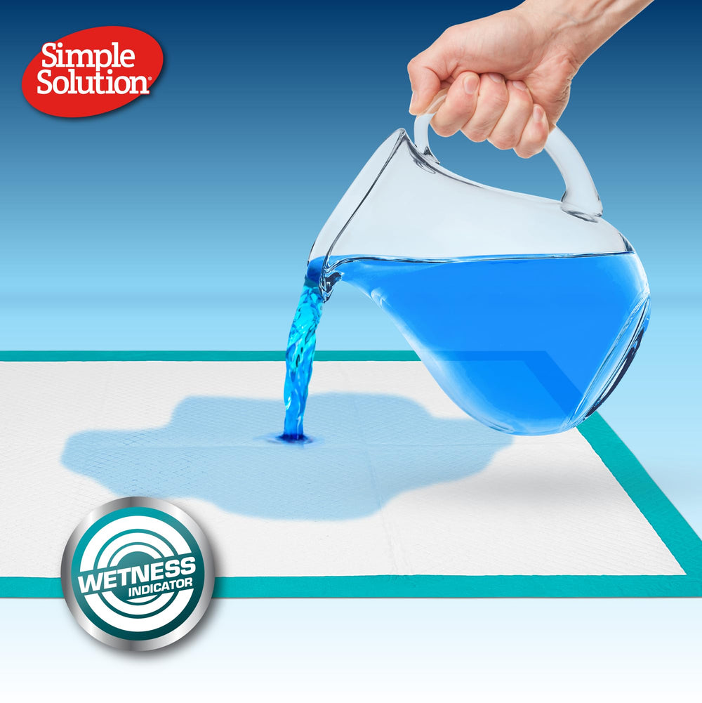 Simple Solution All Day pads ideal for indoor potty training in multi-pet homes.