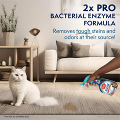 Simple Solution carpet and upholstery cleaner bottle for deep staining removal.