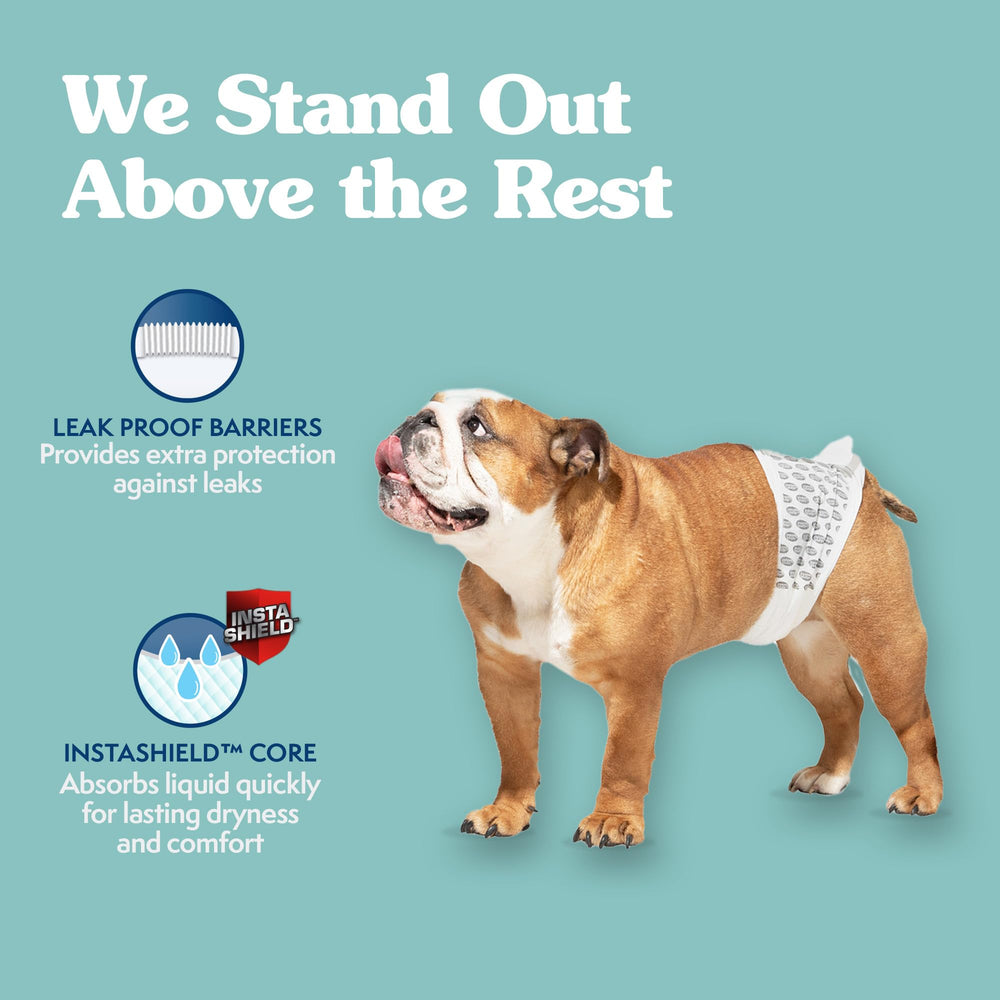 Simple Solution wrap includes a wetness indicator for timely changes.