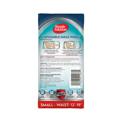 Simple Solution disposable male wrap demonstrates secure wrapping for a snug fit.
