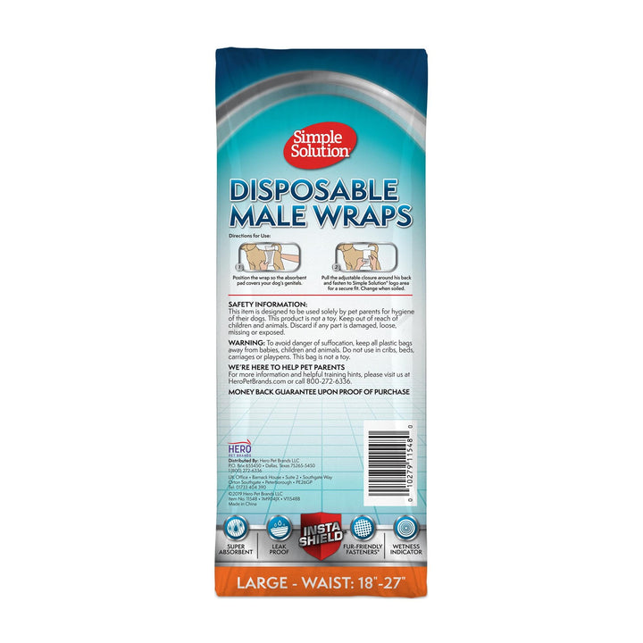 Simple Solution leak-proof barrier wrap displaying absorbent core