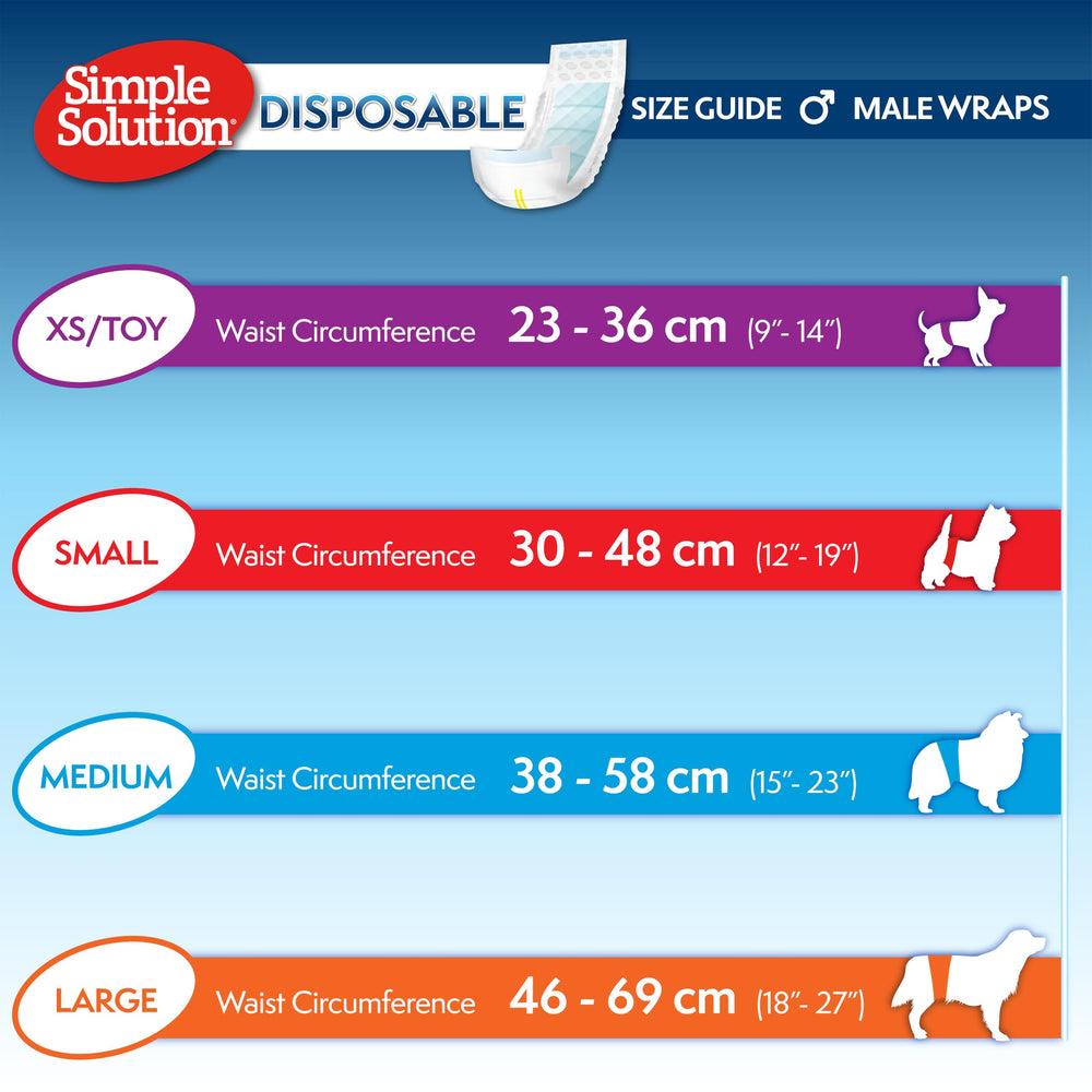 Simple Solution wrap shows adjustable fit for a wiggly medium dog