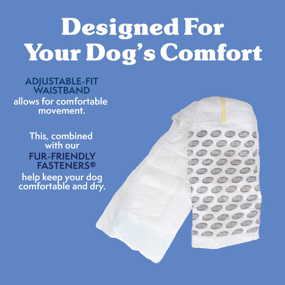 Simple Solution small dog wrap fits dogs weighing 10-25 pounds securely.