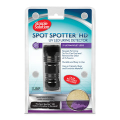 Simple Solution Spot Spotter UV-LED urine detector reveals hidden stains on carpets and furniture.
