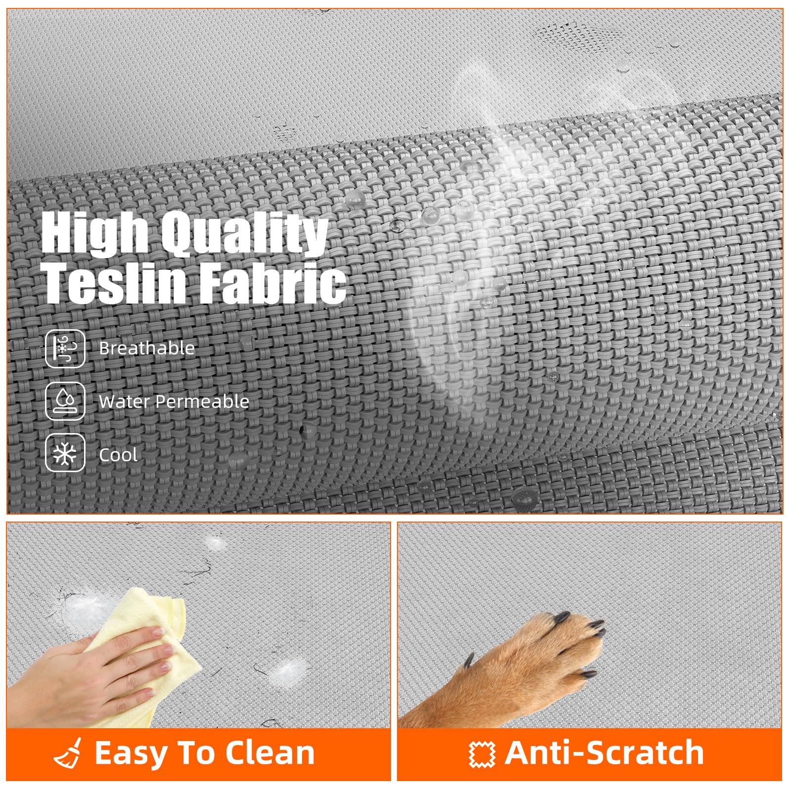 Simple Trending breathable mesh pet bed improves airflow