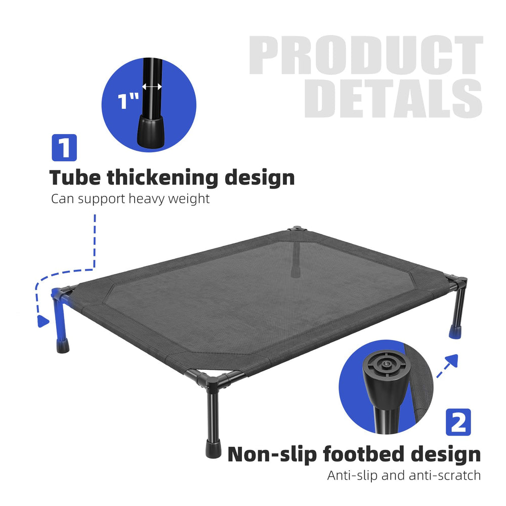 Simple Trending Cooling Elevated Bed; improves airflow on hot days.