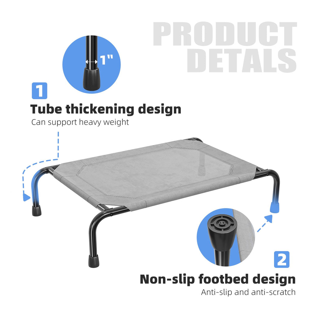 Simple Trending dog bed with non-slip feet provides stable footing on various surfaces