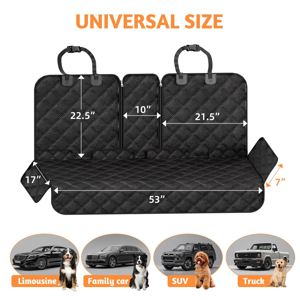 Simple Trending dog seat cover with headrest strap helps a secure, tailored fit.