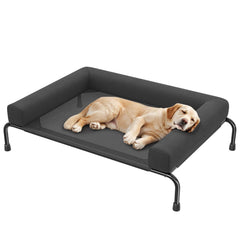 Simple Trending elevated dog bed frame supports large breeds with sturdy construction.