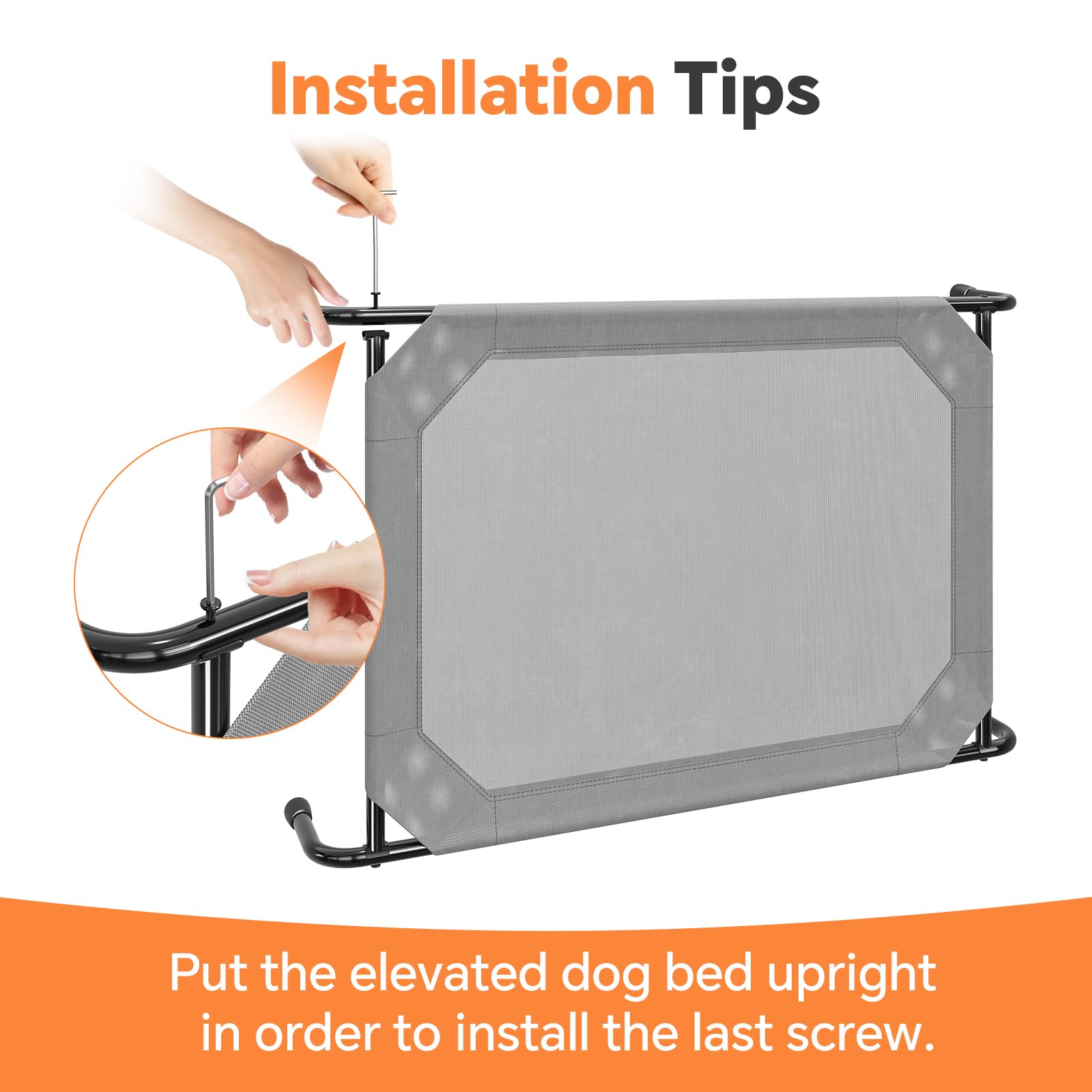 Simple Trending grey dog bed blends with indoor or outdoor décor