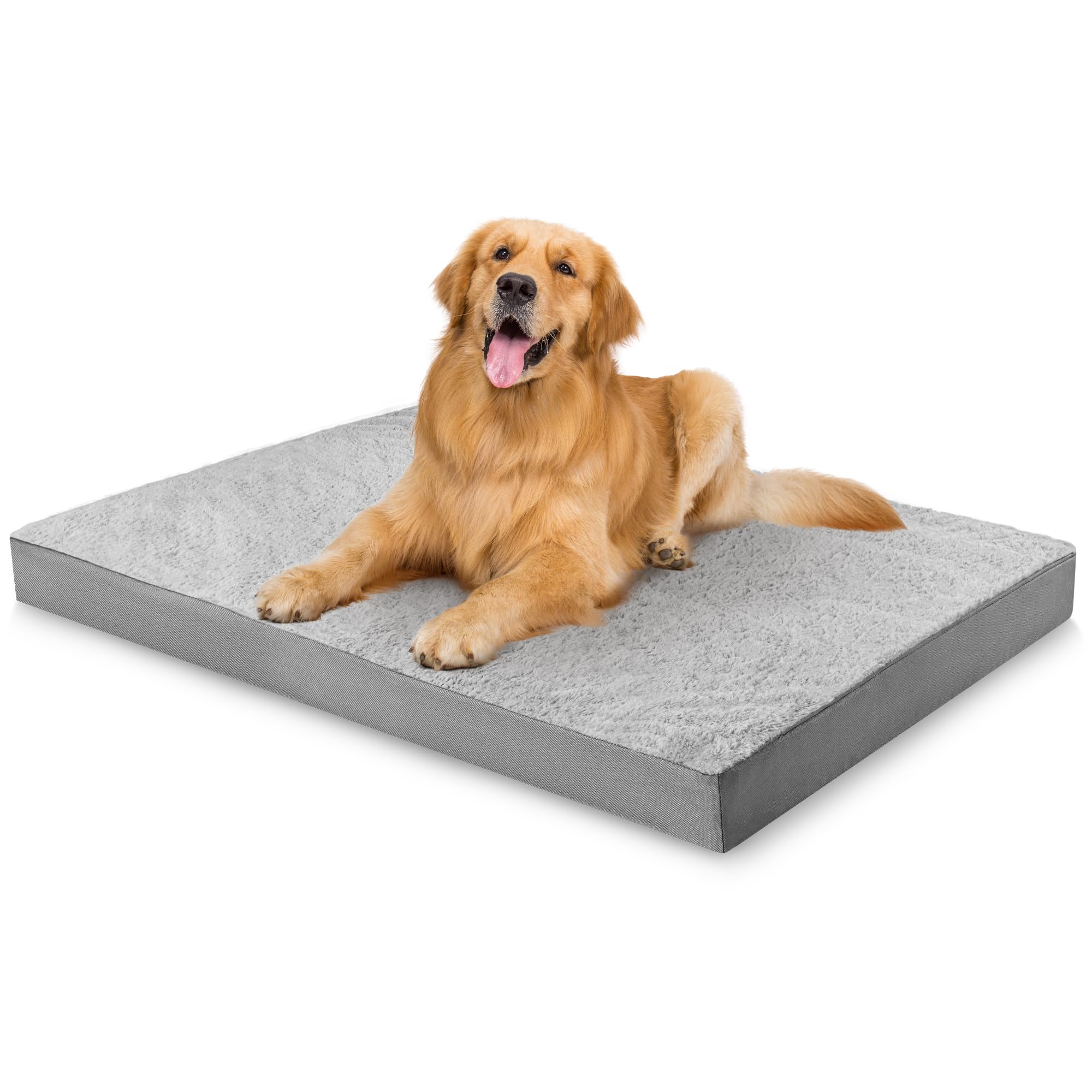 Simple Trending orthopedic dog bed with egg crate foam provides even support for joints.