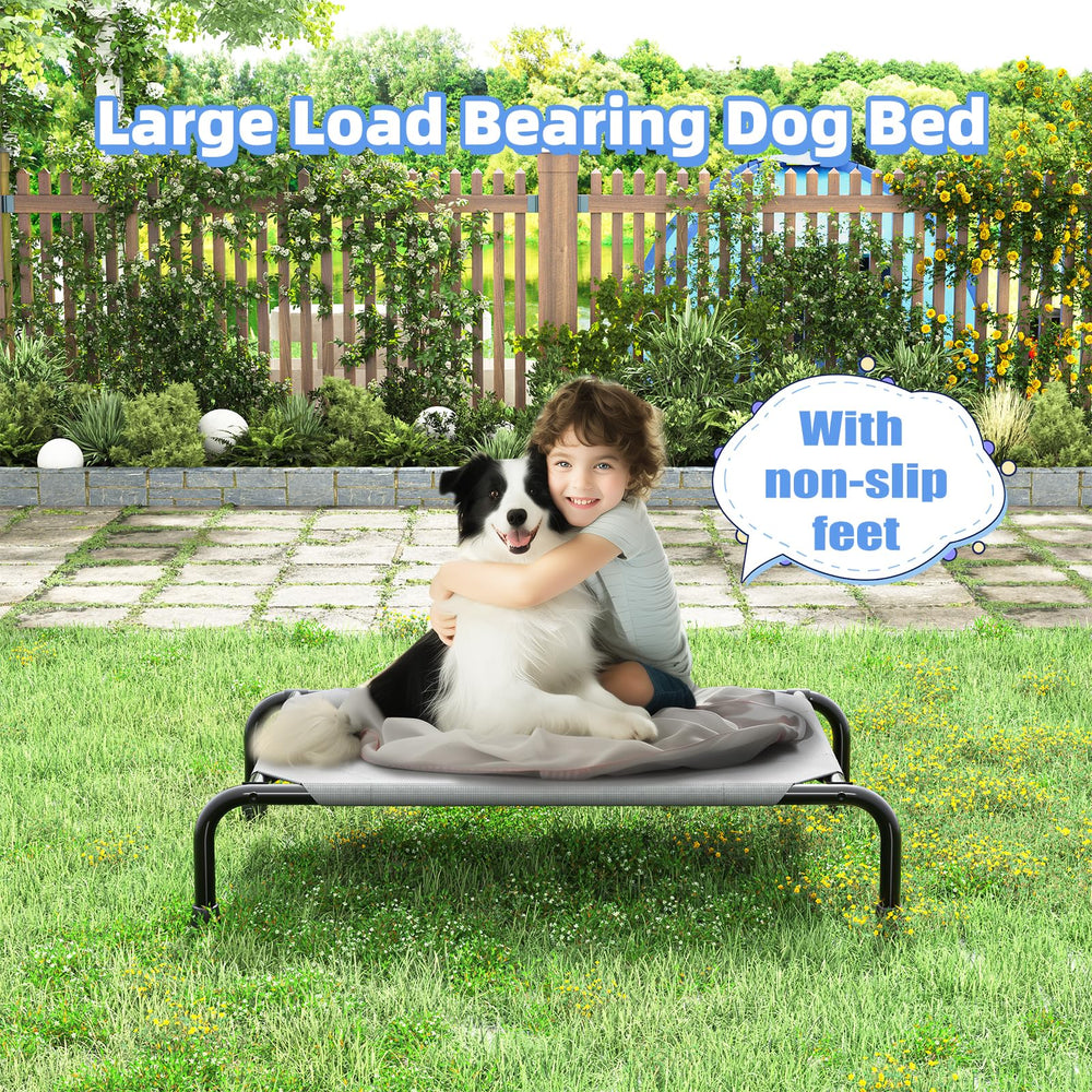 Simple Trending raised dog bed dimensions 36.5x22.5 inches for small breeds