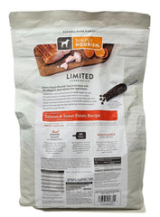 SIMPLY NOURISH deboned salmon first ingredient kibble, appealing for small breeds.