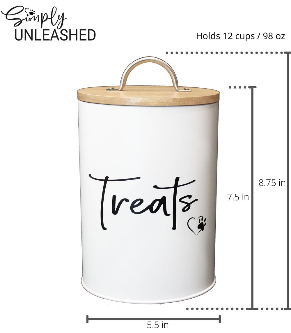 Bamboo lid close-up showing easy open design for Simply Unleashed canister