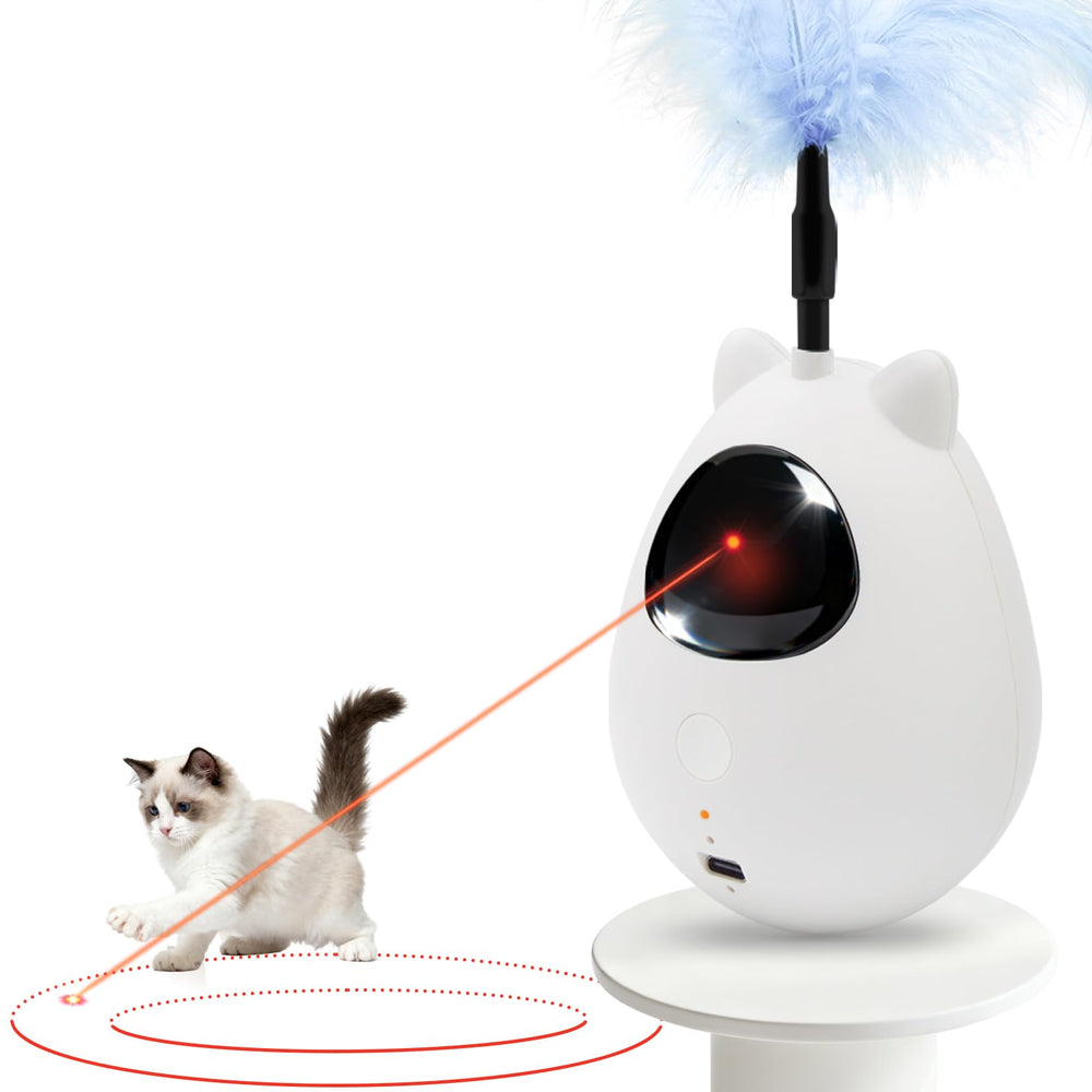 Simxihong cat laser toy with 3-speed modes energizes indoor play and hunting instincts.