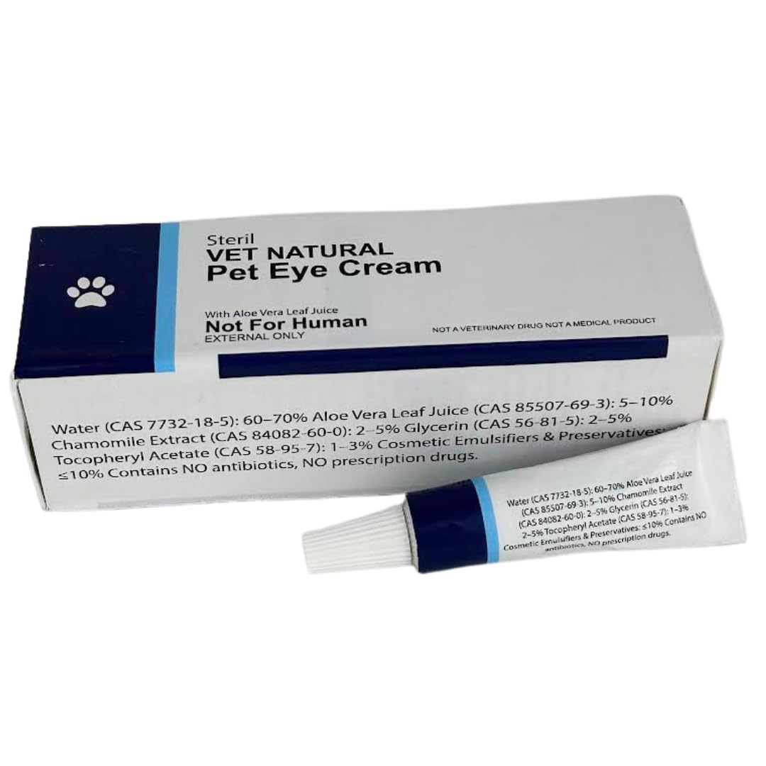 GÜLLÜOĞLU Eye Cream used on cat or puppy, soothing daily care