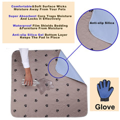 SincoPet pad anti-slip bottom keeps the pad secure on any floor.
