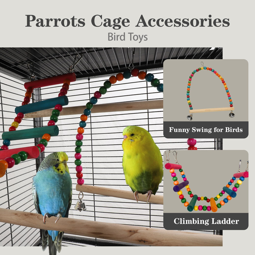 Sinopet interior with ladder and perches supports climbing play