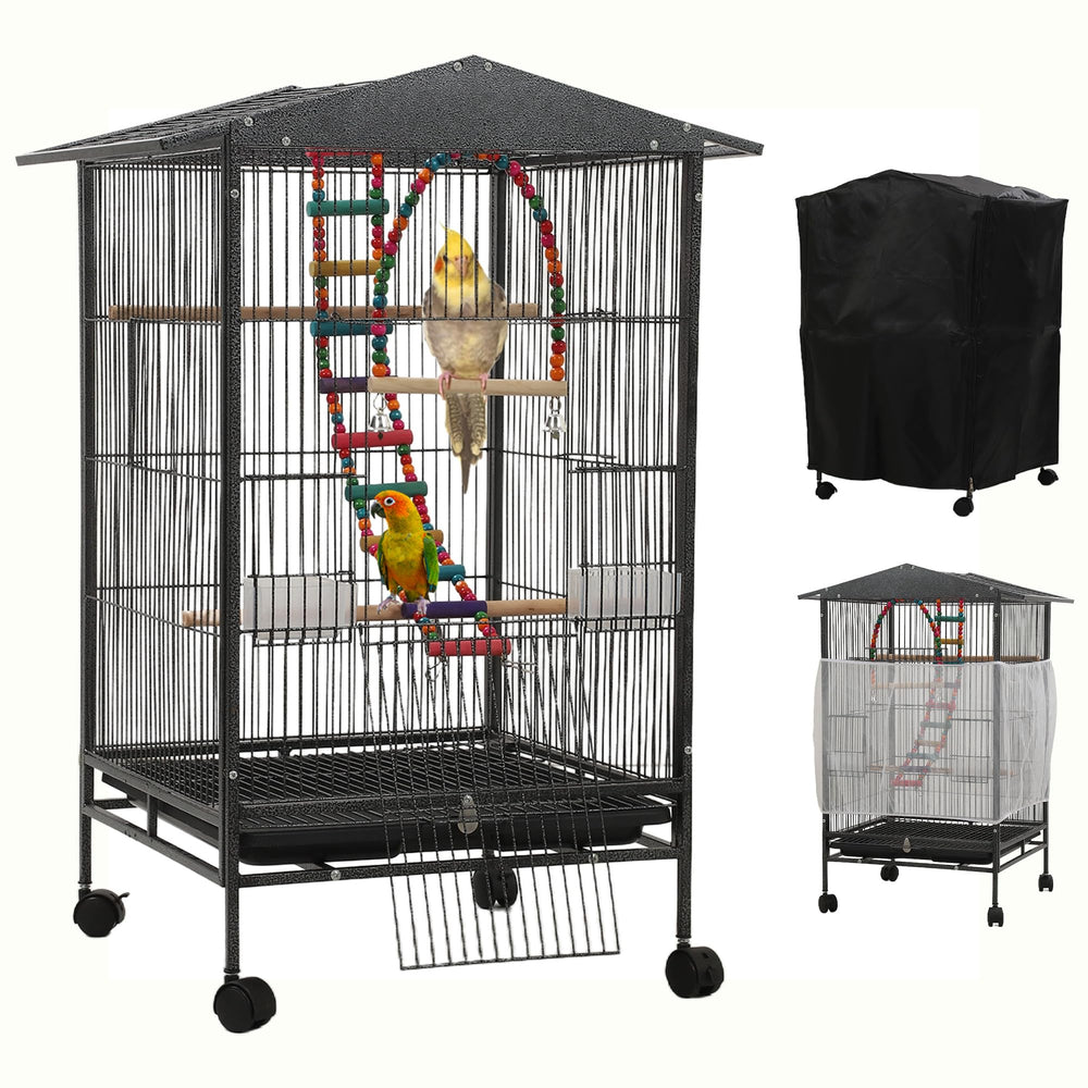 Sinopet large parakeet cage roof detail highlighting durable construction for long-term use.