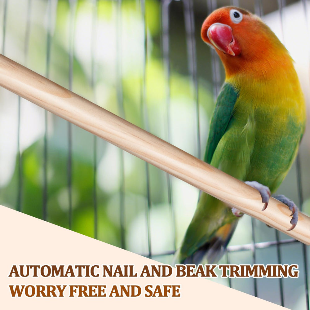 Sintuff natural wood perch highlighting odor-free, safe habitat surface