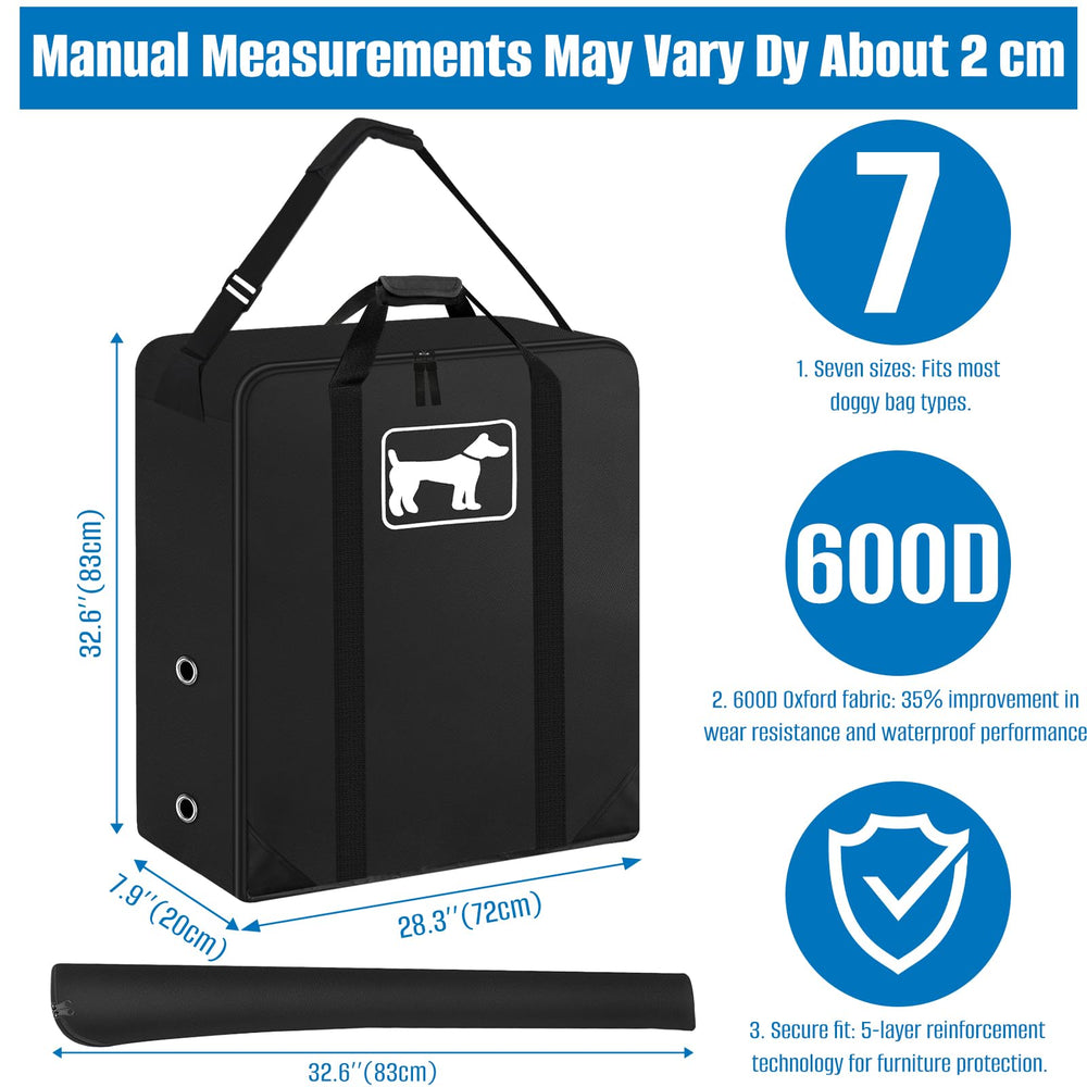 SIRUITON storage bag with closed compartment for quick access