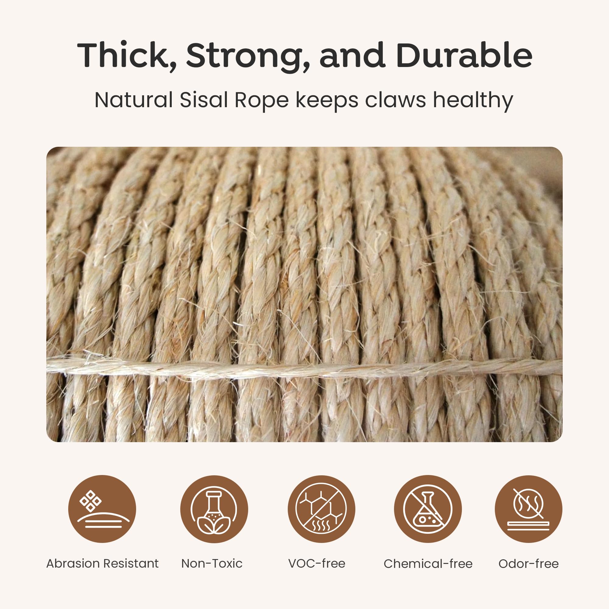 Sisalana rope for DIY projects with natural texture and versatility