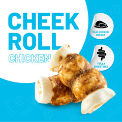 Sitka Beef Cheek Roll texture close-up highlights fibrous, digestible chew for power chewers.
