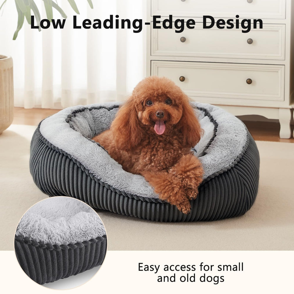 SIWA MARY bed side view shows raised edges for head support