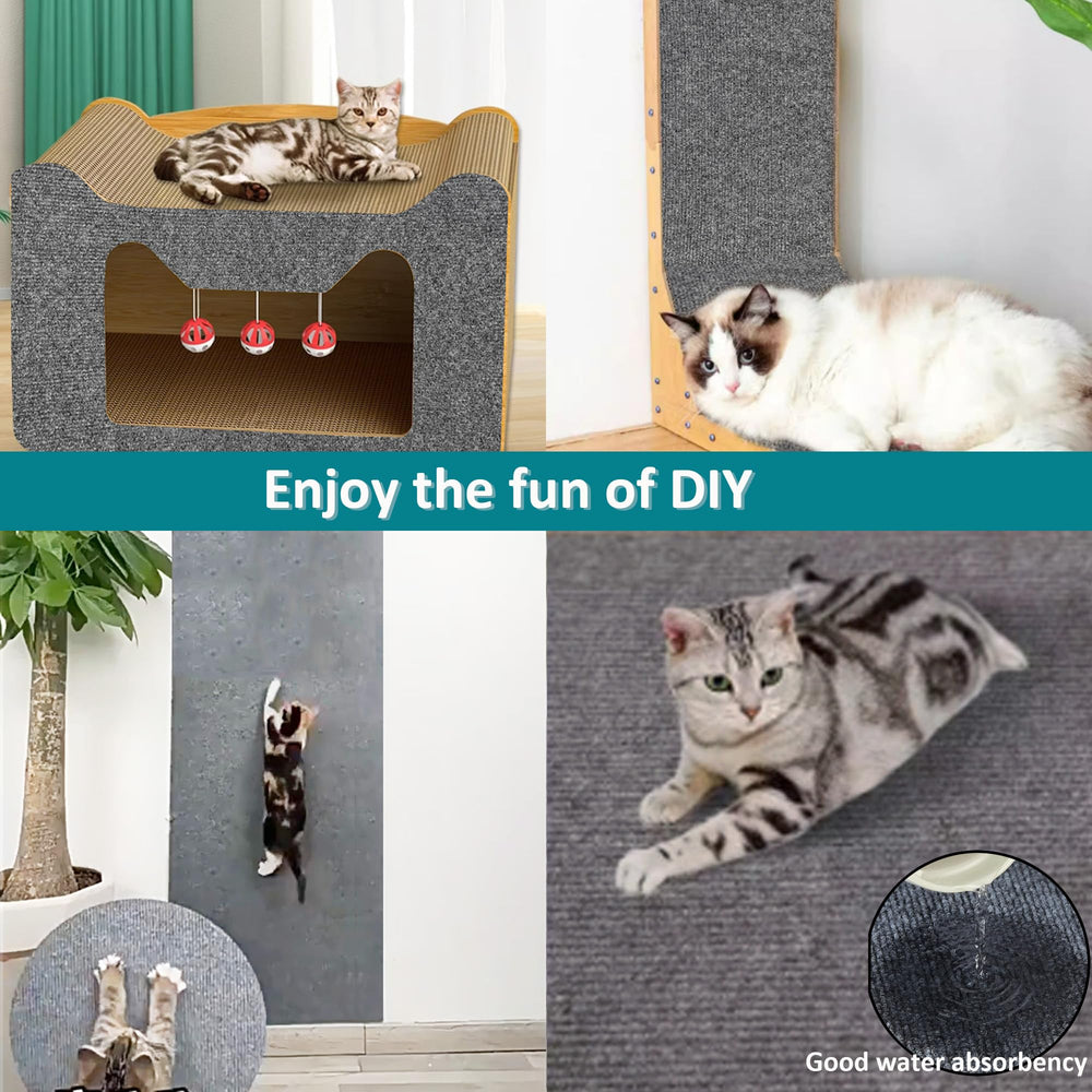 SIYIPURR cat scratch mat velvet surface invites cats to scratch