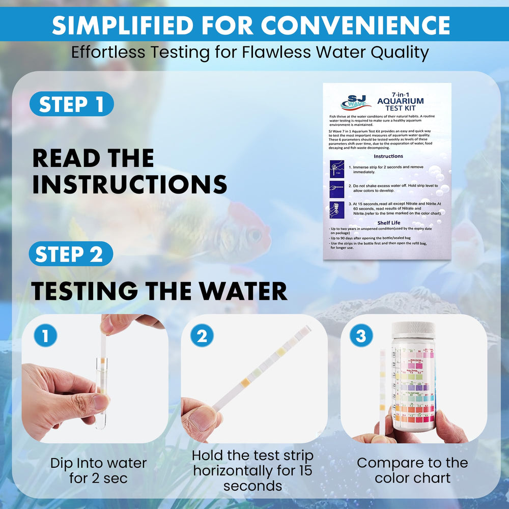 SJ WAVE seven parameters tested shows comprehensive water profiling.