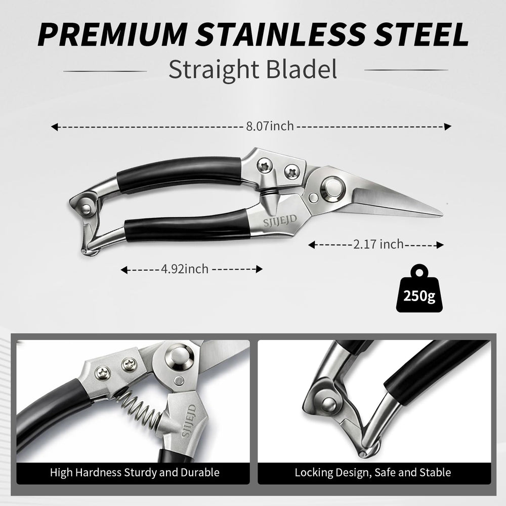 SJIJEJD safety lock feature keeping blades closed when not in use.