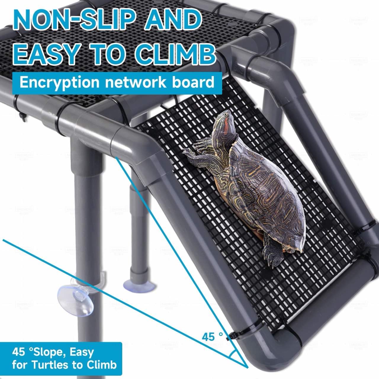 SKARUS mesh ramp prevents small turtles from getting stuck during climbs