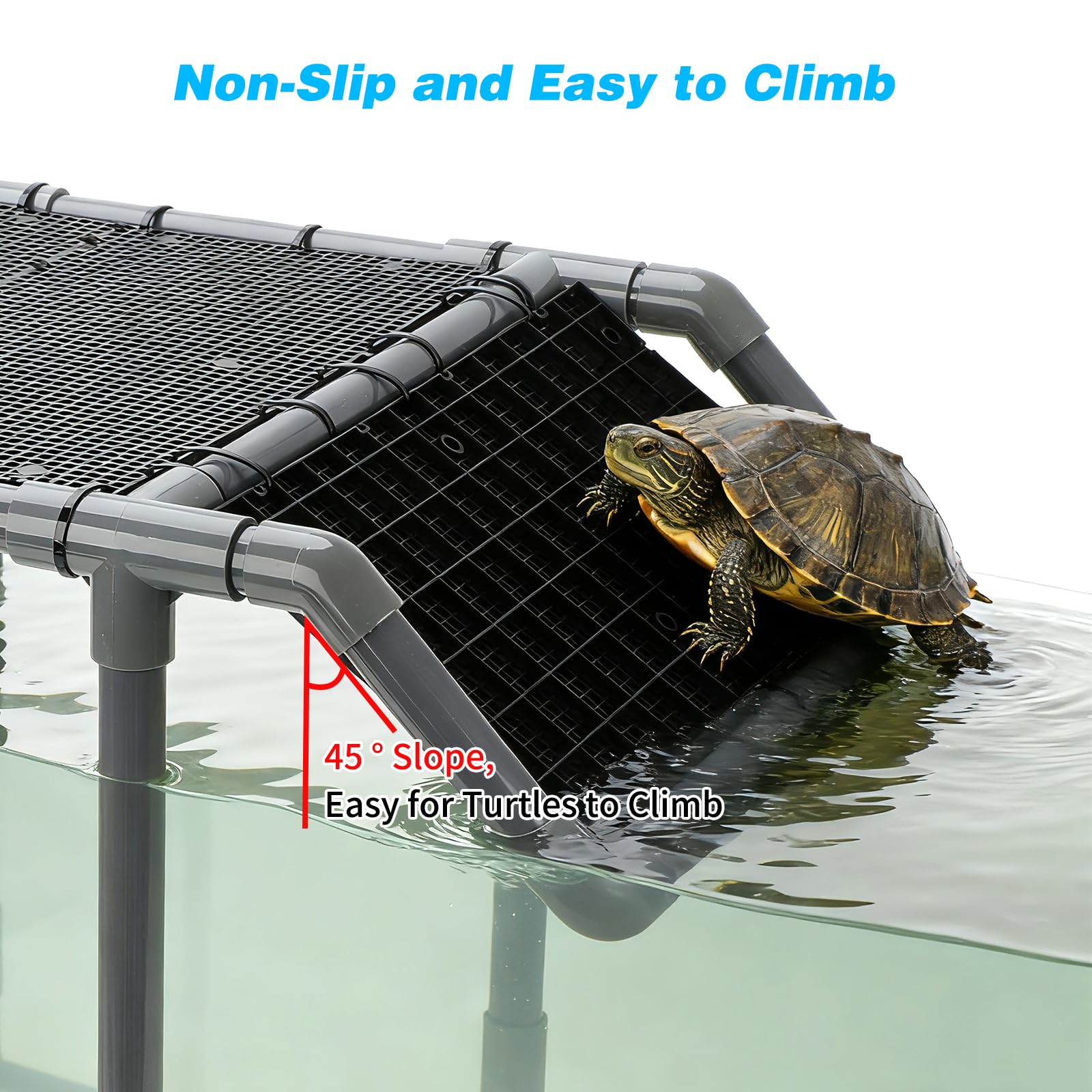 SKARUS full-width ramp provides traction for larger turtles