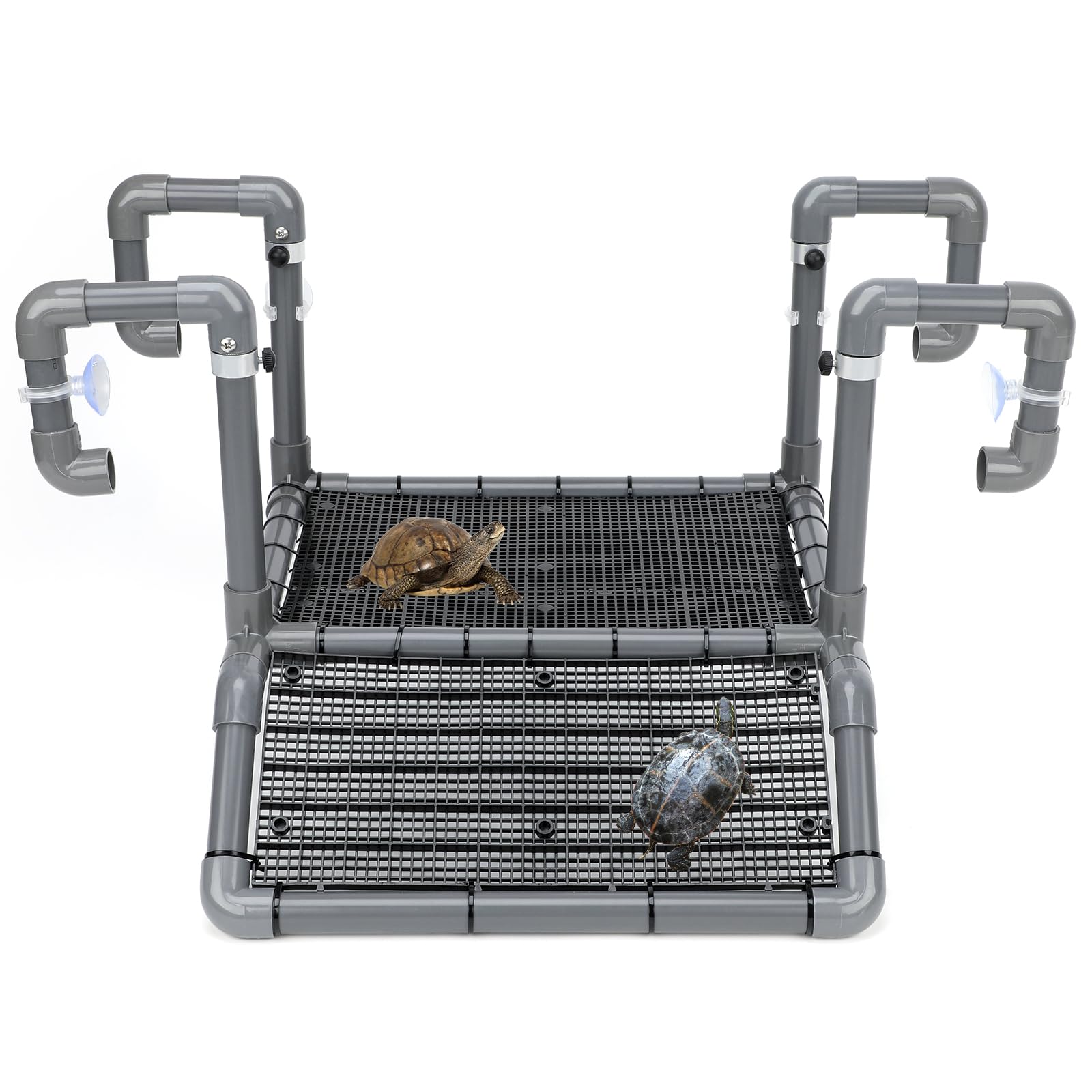SKARUS extra-large hanging turtle dock platform offers stable above-water basking for large turtles.