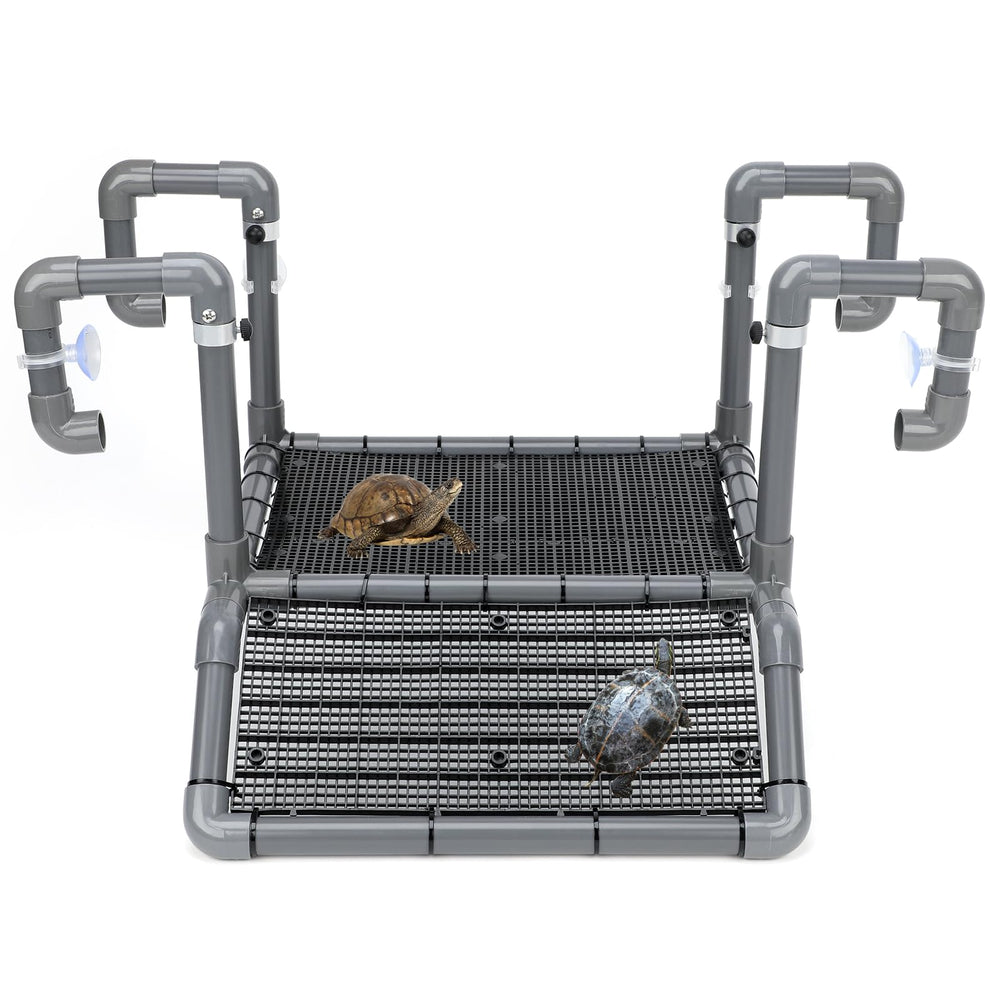 SKARUS extra-large hanging turtle dock platform offers stable above-water basking for large turtles.