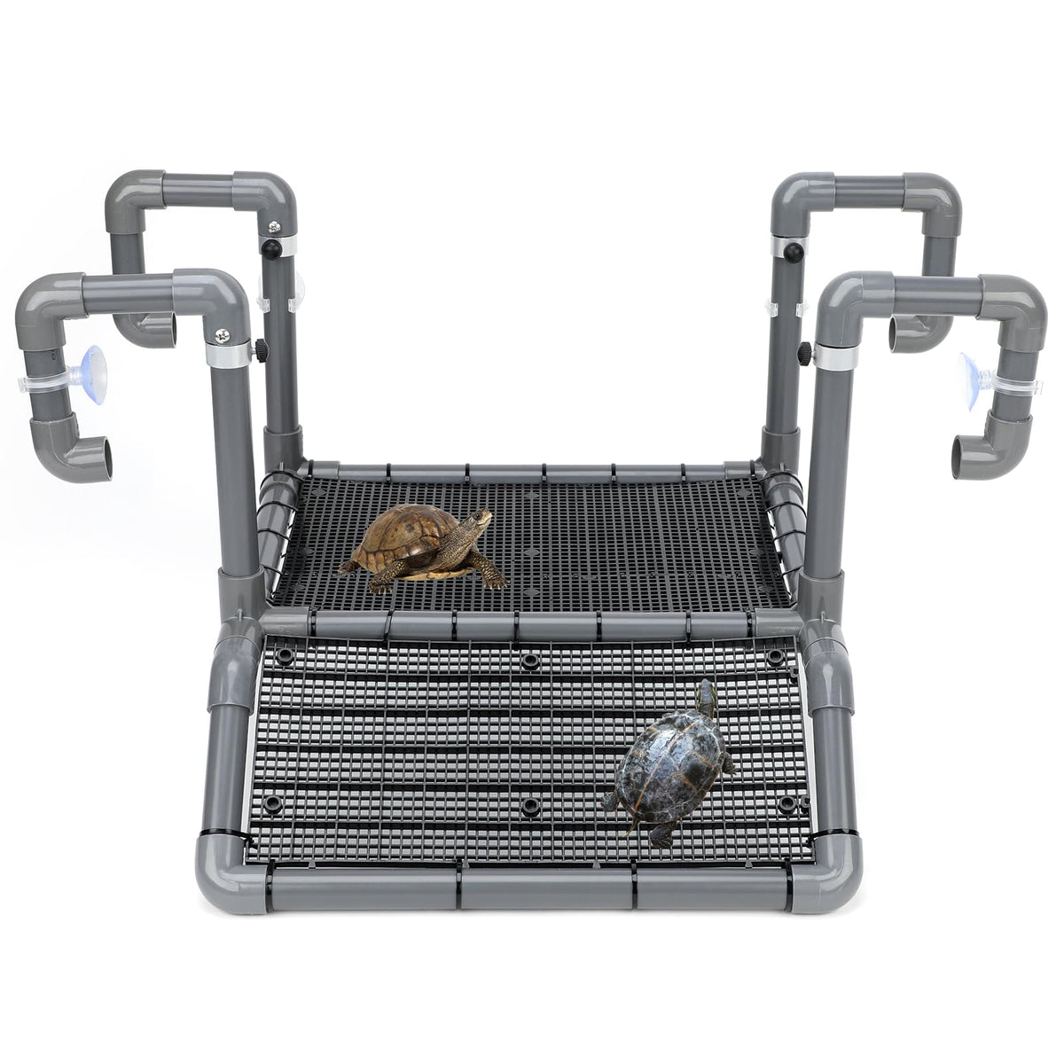 SKARUS extra-large hanging turtle dock platform offers stable above-water basking for large turtles.