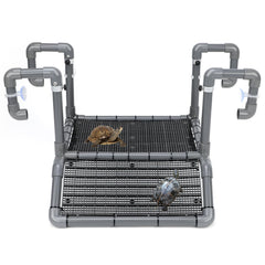 SKARUS extra-large hanging turtle dock platform offers stable above-water basking for large turtles.