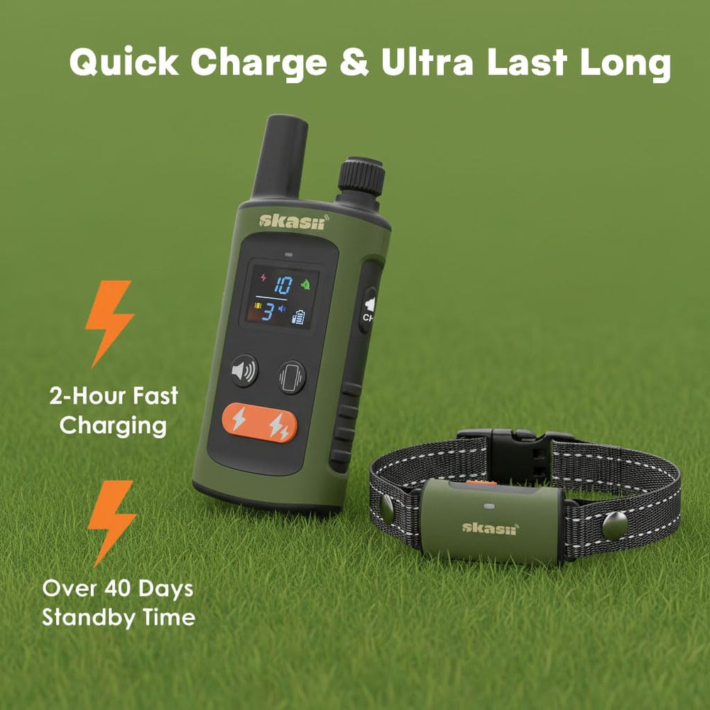 Skasii remote features one-touch safe-lock to prevent accidental actuation.