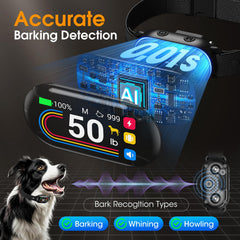 SKBAK dog bark collar dual AI sensors prevent false corrections during daily use