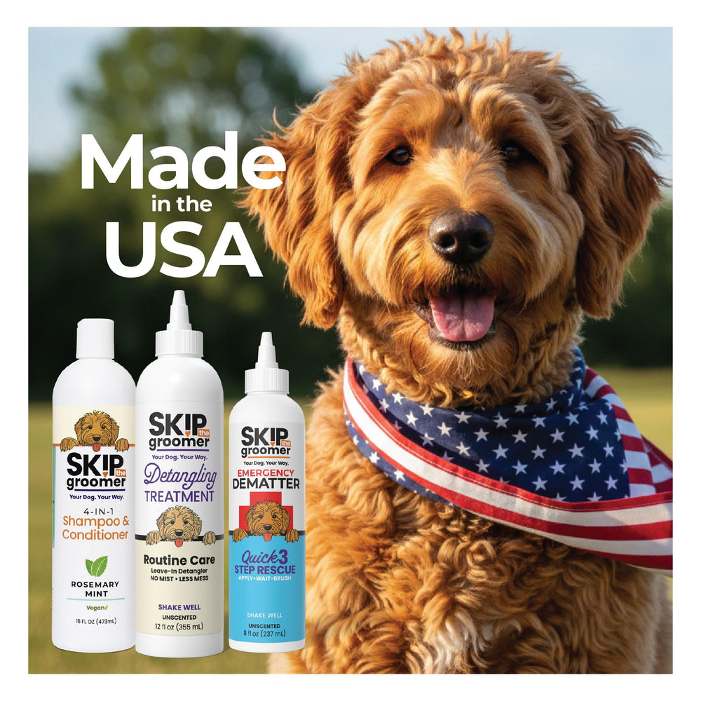 Skip the Groomer soothing scent lather evokes calm during bath time.