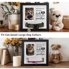 Skittypurr collar holder holes cradle most collars, keeping memorials neatly organized.