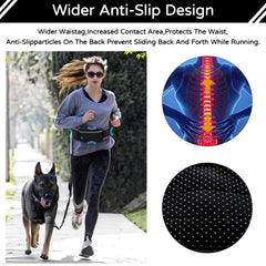 Skmeditec shock-absorbing bungee reducing pull during lunges.